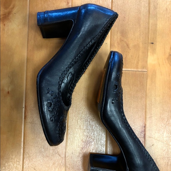 Jack Rogers leather chunky heel Isabelles - Picture 3 of 3